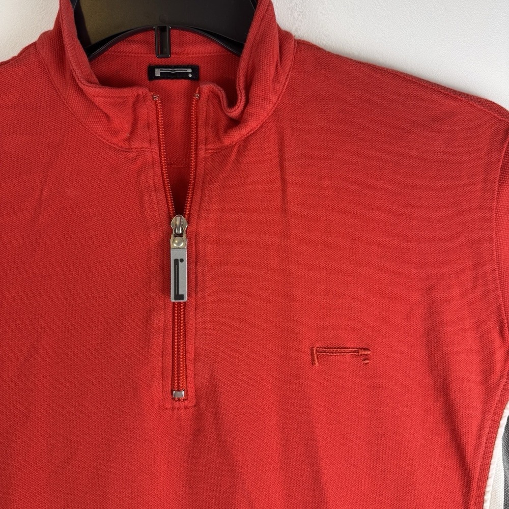 Pirelli PZero P.Lancio Red Quarter‎ Zip Polo Shirt Made in Italy ALX4821 L
